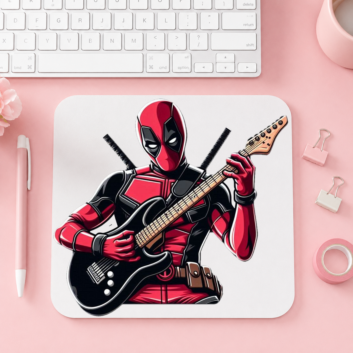 Rock Star Deadpool Gaming | Musmatta | 20cm x 24cm