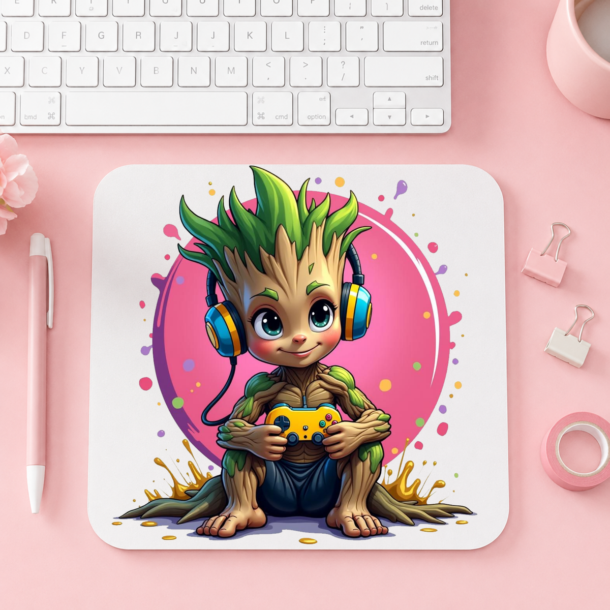 Söt Groot Gaming | Musmatta | 20cm x 24cm