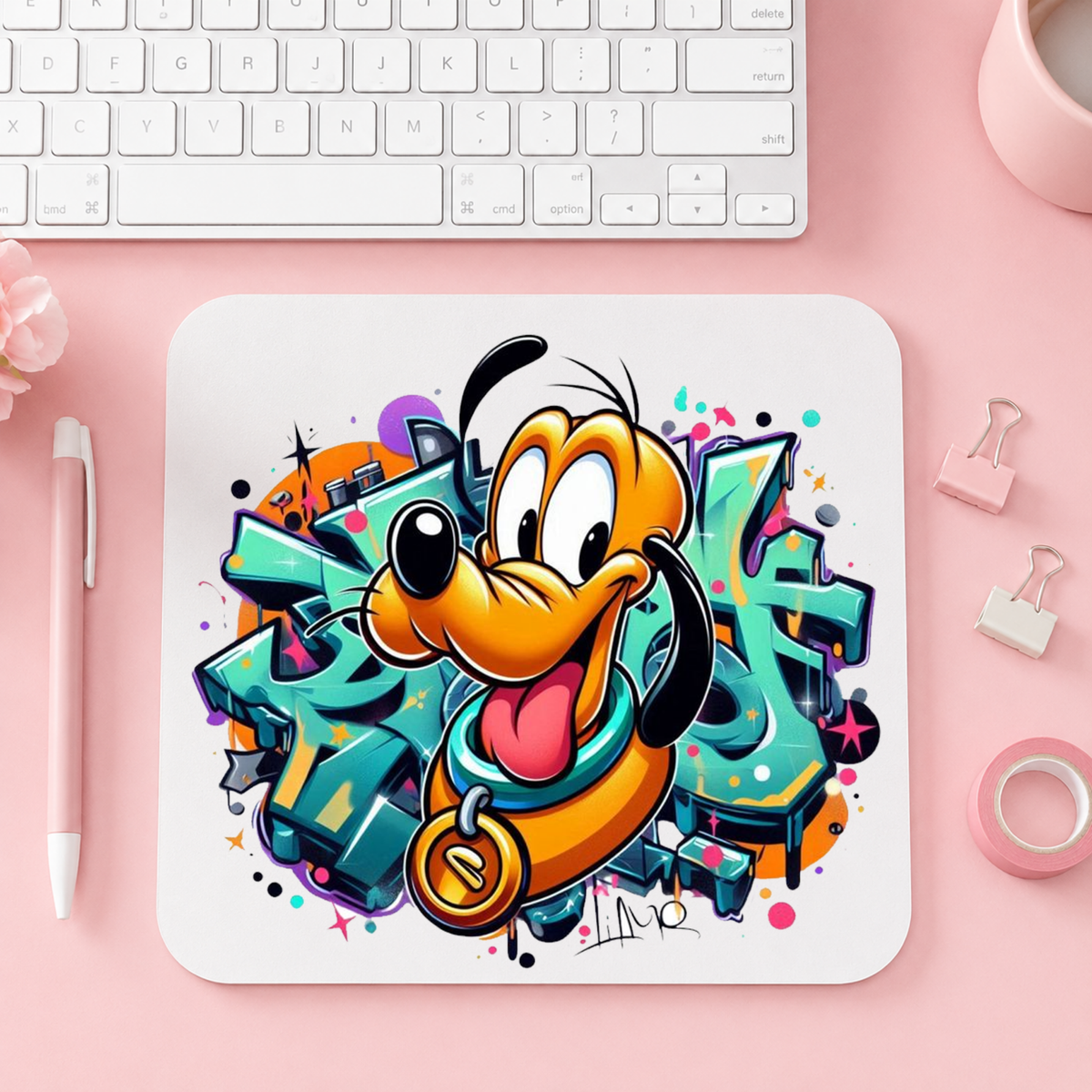 Pluto Graffiti Art | Musmatta | 20cm x 24cm