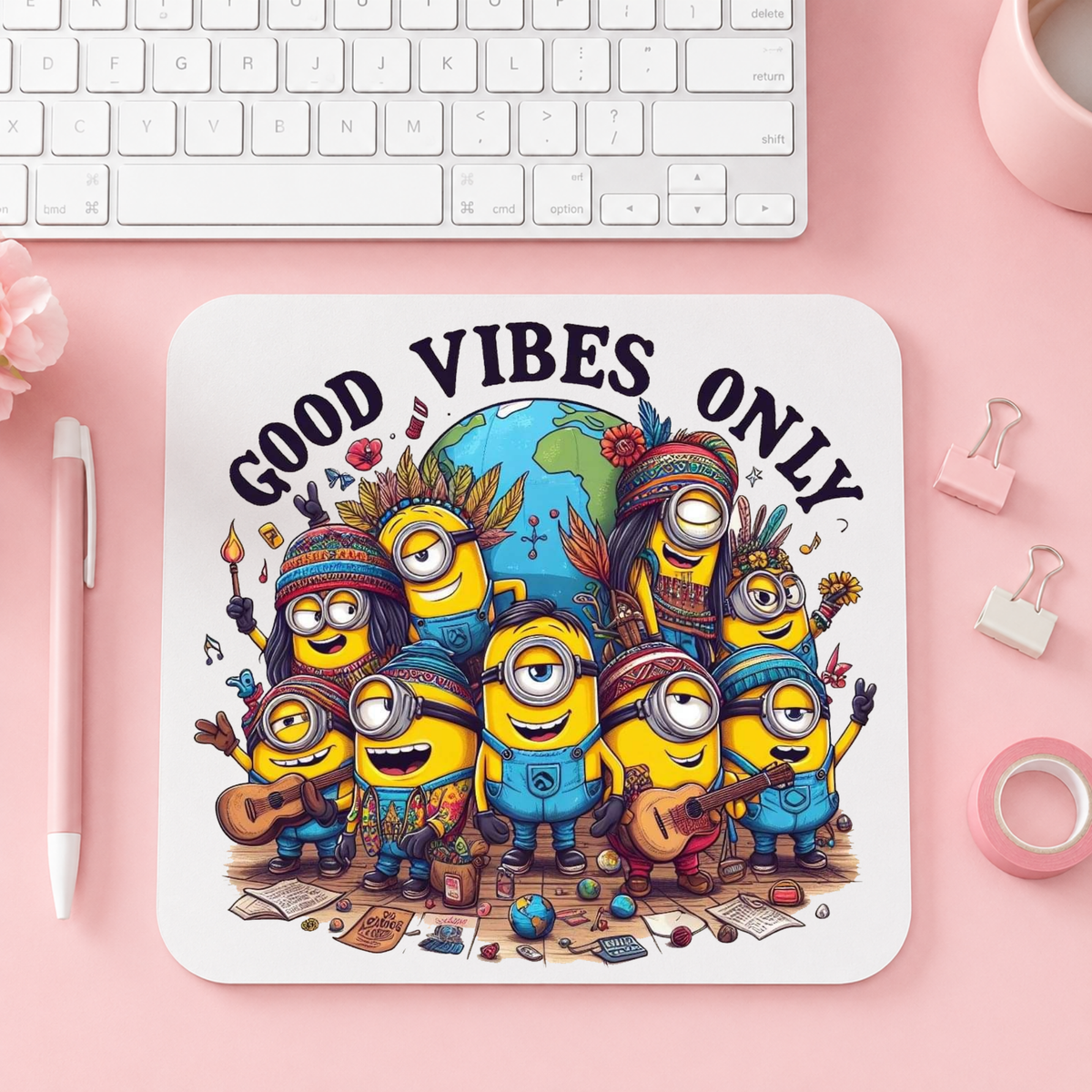 Good Vibes Only & Gula Vänner | Musmatta | 20cm x 24cm