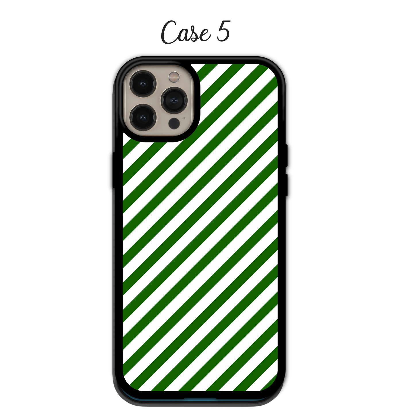 Metallic Shimmer Striped Holiday | iPhone | Samsung | Huawei | Google Pixel | Xiaomi