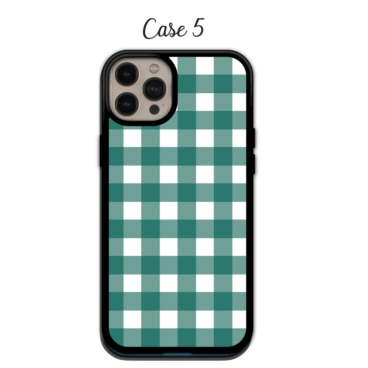 Warm Orange Gingham & Polka Dot | iPhone | Samsung | Huawei | Google Pixel | Xiaomi