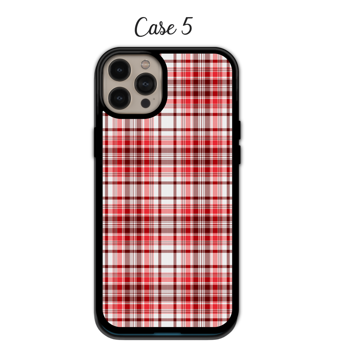 Fiery Orange & Red Plaid | iPhone | Samsung | Huawei | Google Pixel | Xiaomi
