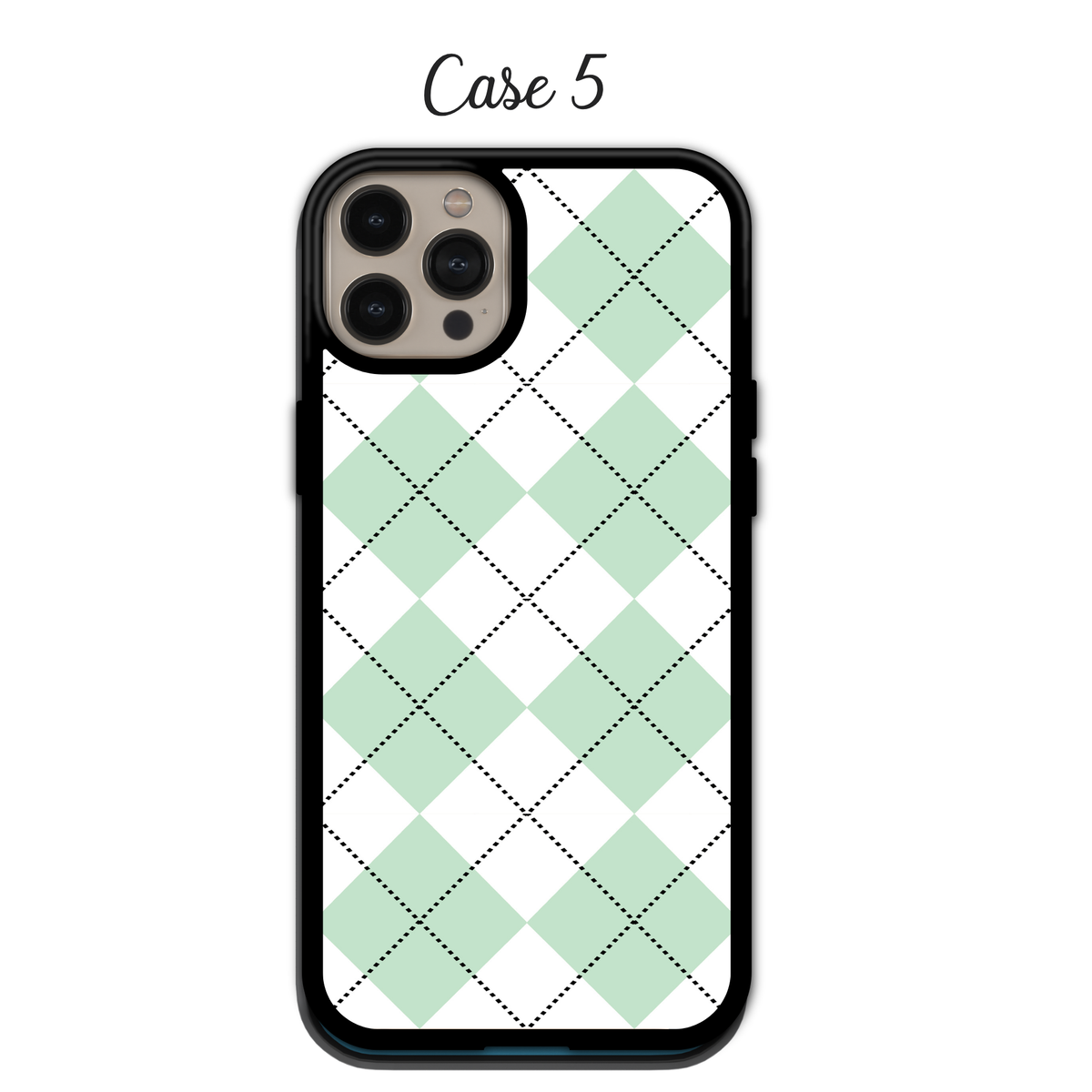 Cool Blue Argyle | iPhone | Samsung | Huawei | Google Pixel | Xiaomi