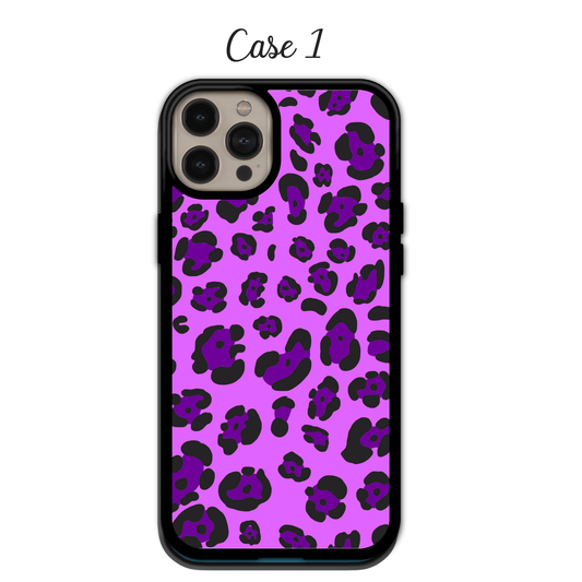 Glitter & Vibrant Purple Leopard | iPhone | Samsung | Huawei | Google Pixel | Xiaomi