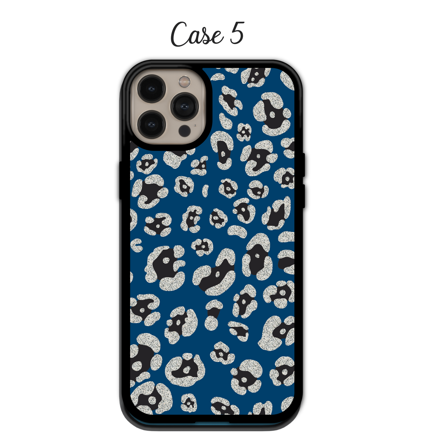 Cyan & Royal Blue Leopard | iPhone | Samsung | Huawei | Google Pixel | Xiaomi