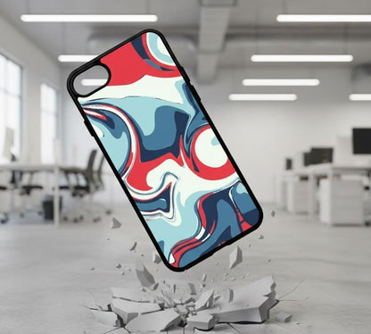 iPhone 6/6s - Marmor färgstarkt  Stöttåligt skal - D12