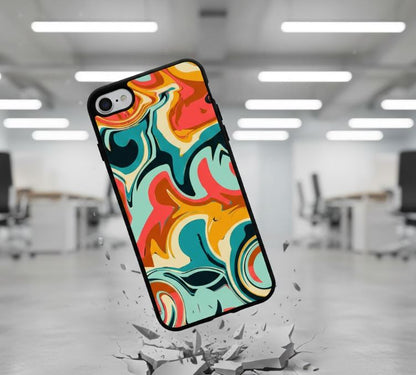 iPhone 6/6s - Marmor färgstarkt  Stöttåligt skal - D13