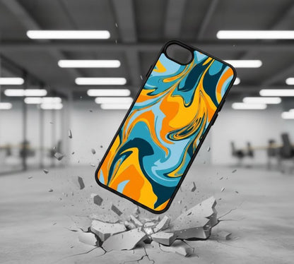 iPhone 6/6s - Marmor färgstarkt  Stöttåligt skal - D8