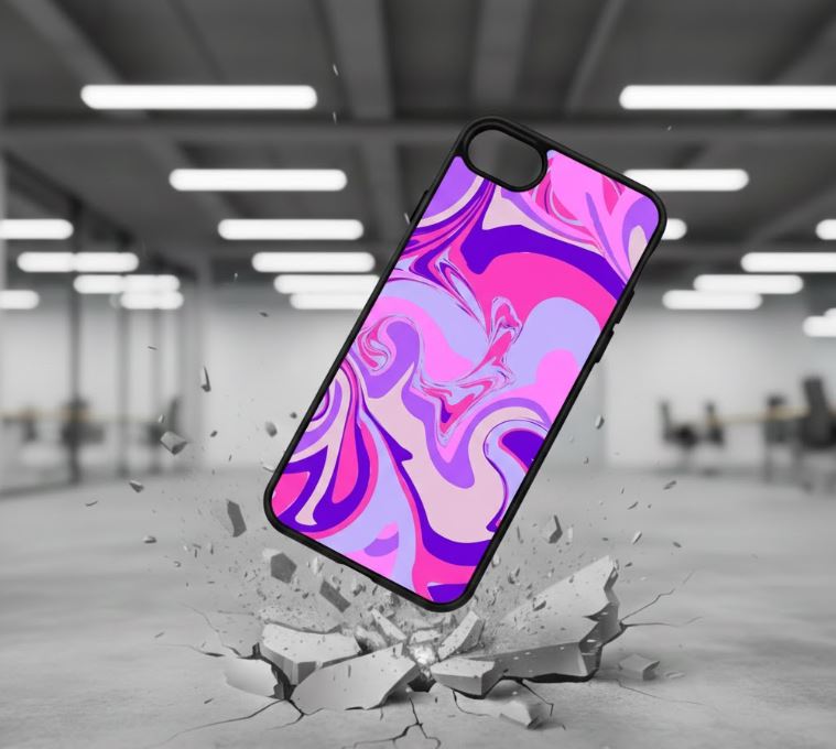 iPhone 6/6s - Marmor färgstarkt  Stöttåligt skal - D9