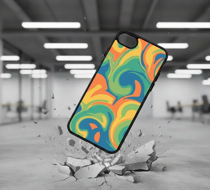 iPhone 6/6s - Marmor färgstarkt  Stöttåligt skal - D10