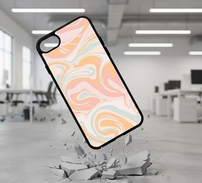 iPhone 6/6s - Marmor färgstarkt  Stöttåligt skal - D11