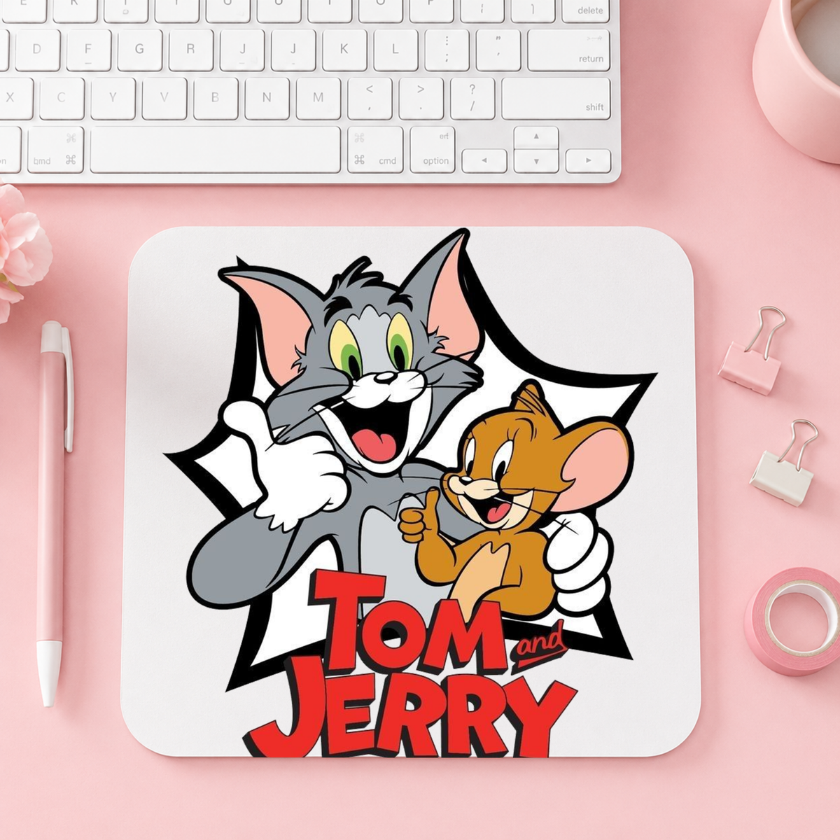 Klassiska Tom & Jerry | Musmatta | 20cm x 24cm