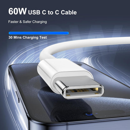 USB-C till Lightning Snabbladdningskabel – 60W PD (Flätad & Extra Hållbar)