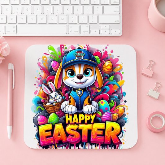 PAW Patrol Happy Easter med Chase | Musmatta | 20cm x 24cm