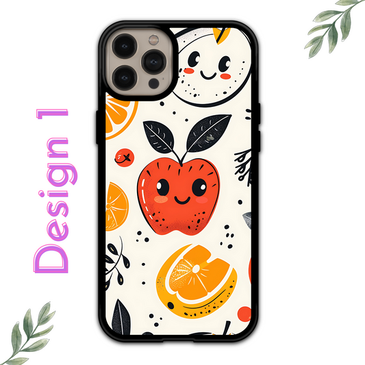 iPhone Skal - Äpple / Jordgubbar / Morot
