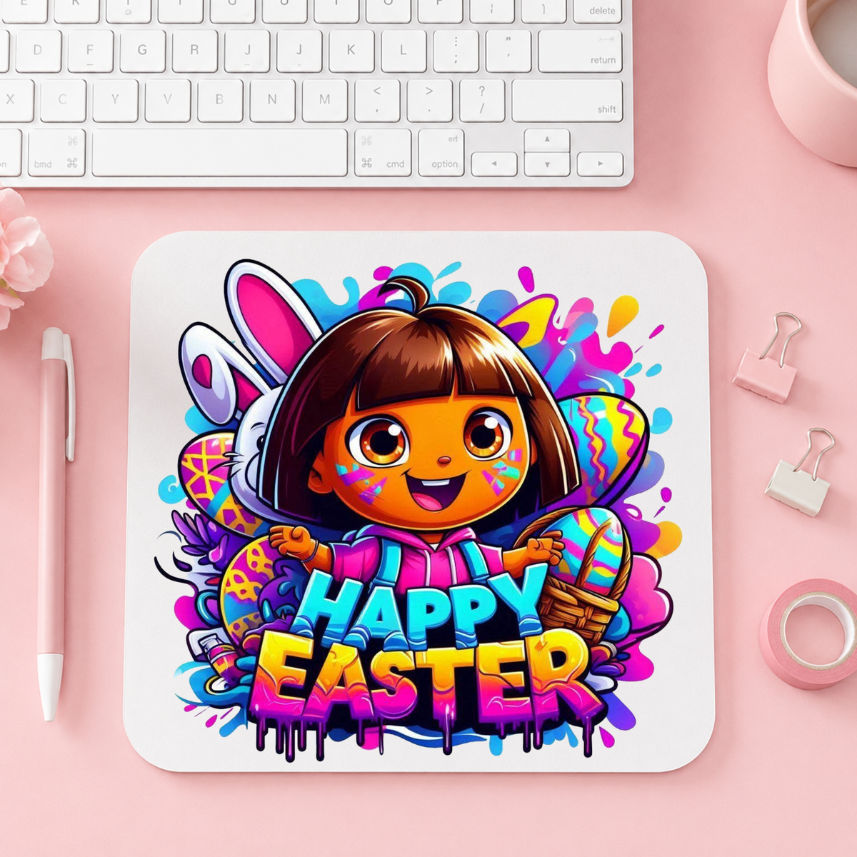 Dora the Explorer Happy Easter | Musmatta | 20cm x 24cm