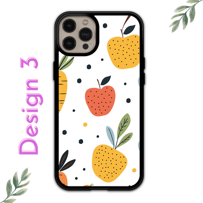 iPhone Skal - Äpple / Jordgubbar / Morot
