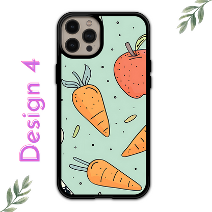 iPhone Skal - Äpple / Jordgubbar / Morot