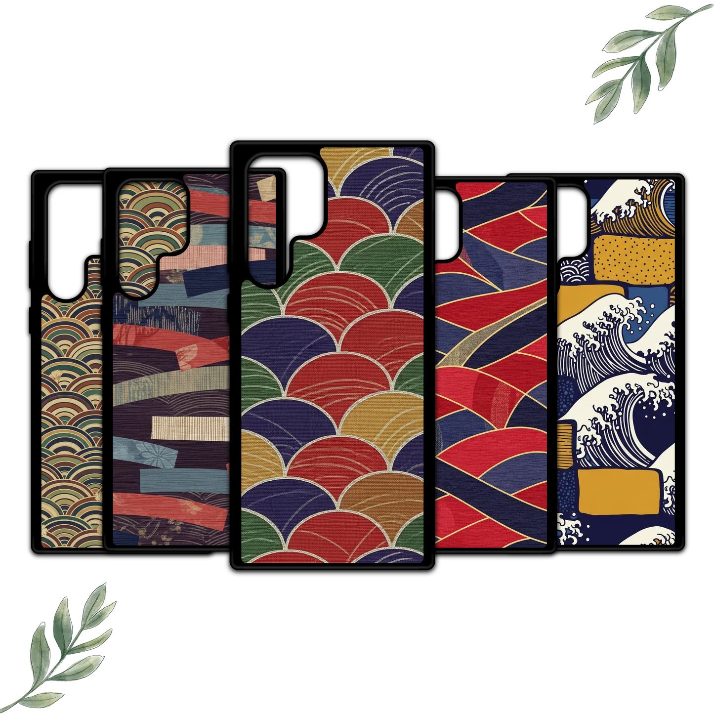 Samsung - Colorful Geometric and Scalloped Wave