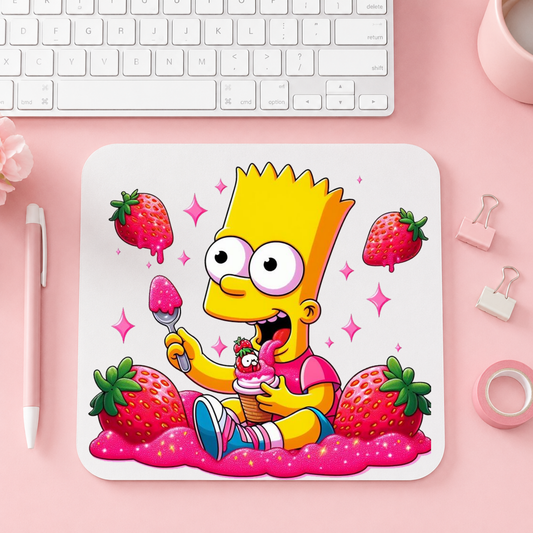 Bart Simpson Strawberry Sweet | Musmatta | 20cm x 24cm