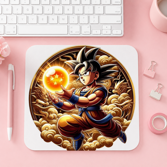 Dragon Ball Z Goku & Golden Dragon | 20cm x 24cm