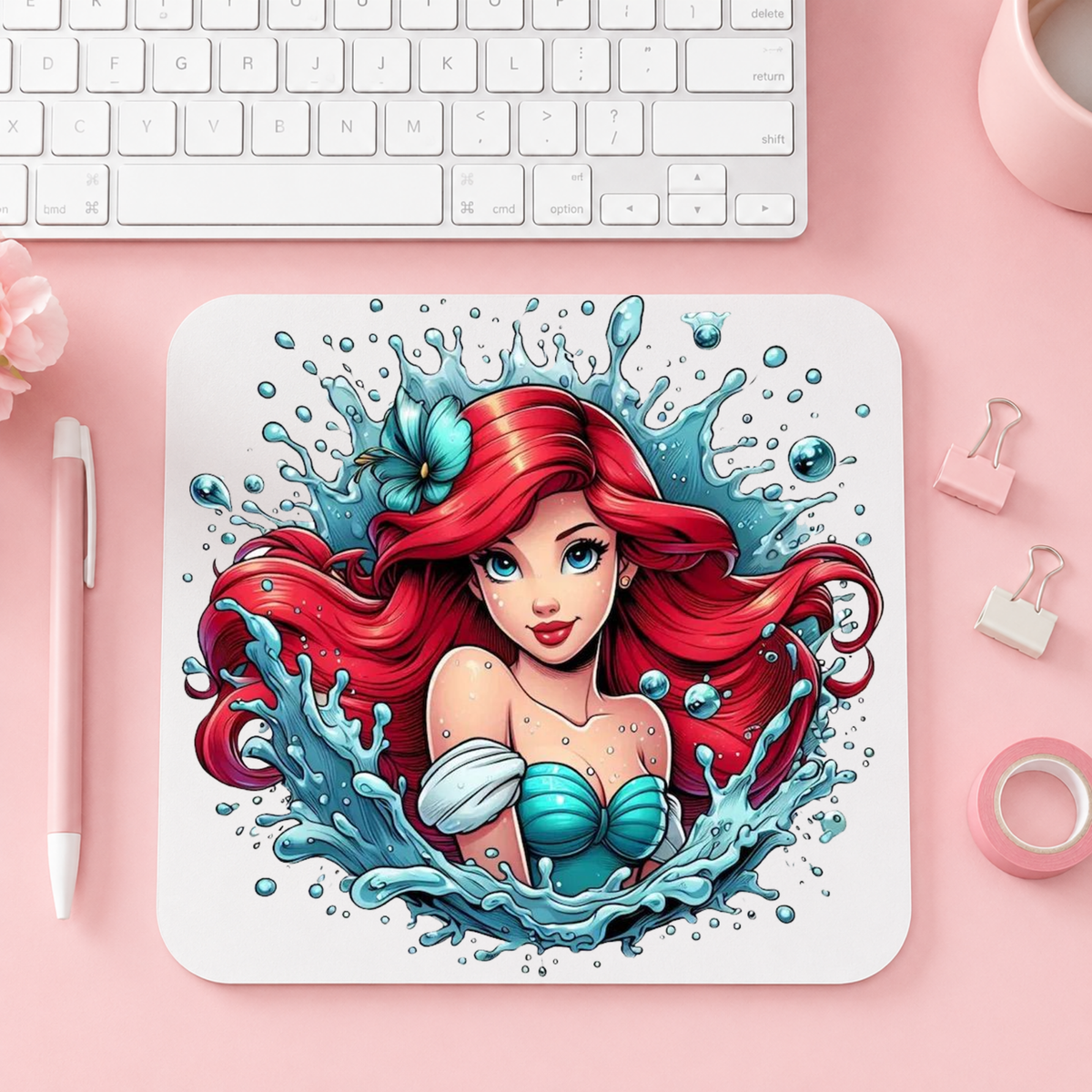 Disney Princess Ariel Water Splash | Musmatta | 20cm x 24cm