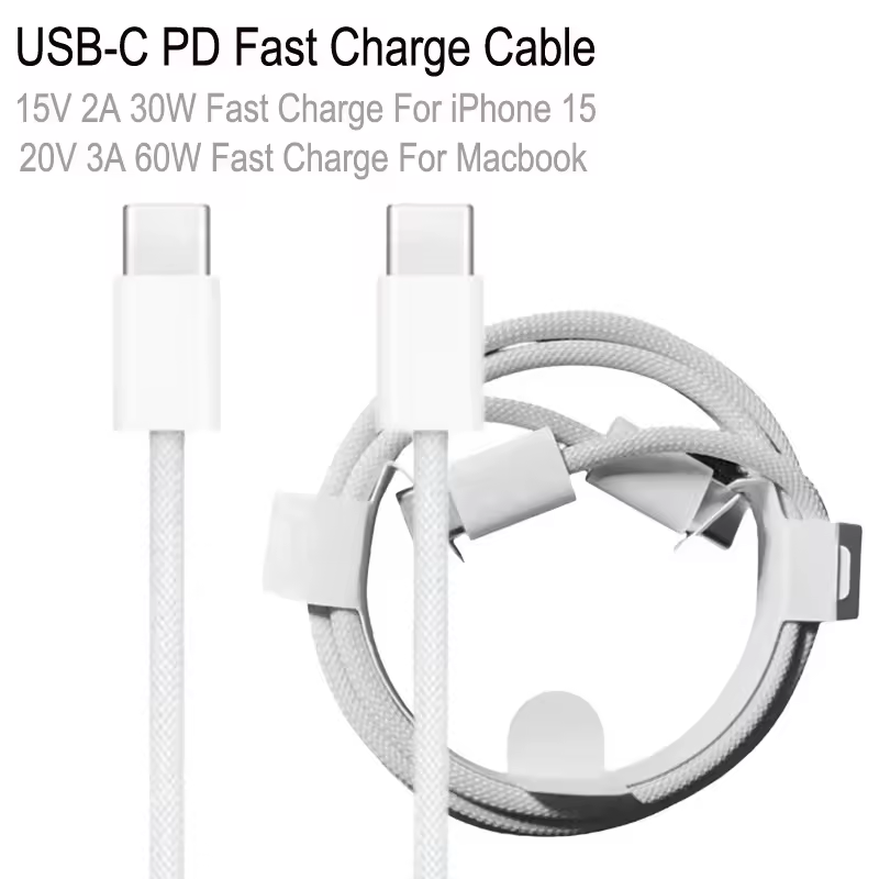 USB-C PD Snabbladdningskabel 30W/60W