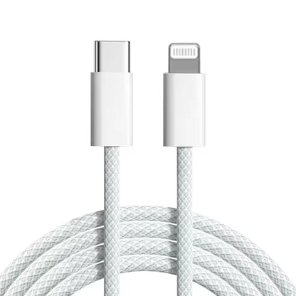 USB-C till Lightning Snabbladdningskabel – 60W PD (Flätad & Extra Hållbar)