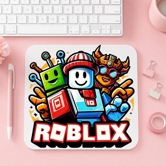 Roblox Gamer Regnbåge | Musmatta | 20cm x 24cm