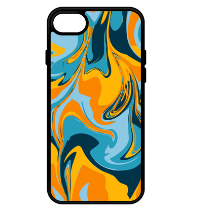 iPhone 6/6s - Marmor färgstarkt  Stöttåligt skal - D8