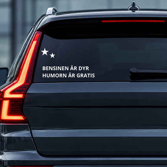 BENSINEN ÄR DYR - HUMORN ÄR GRATIS
