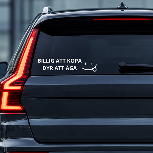 BILLIG ATT KÖPA - DYR ATT ÄGA