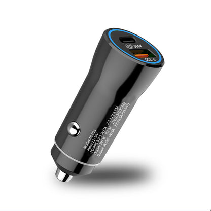 Supersnabb 30W Bilsnabbladdare – PD & QC 3.0 (Dual-Port)