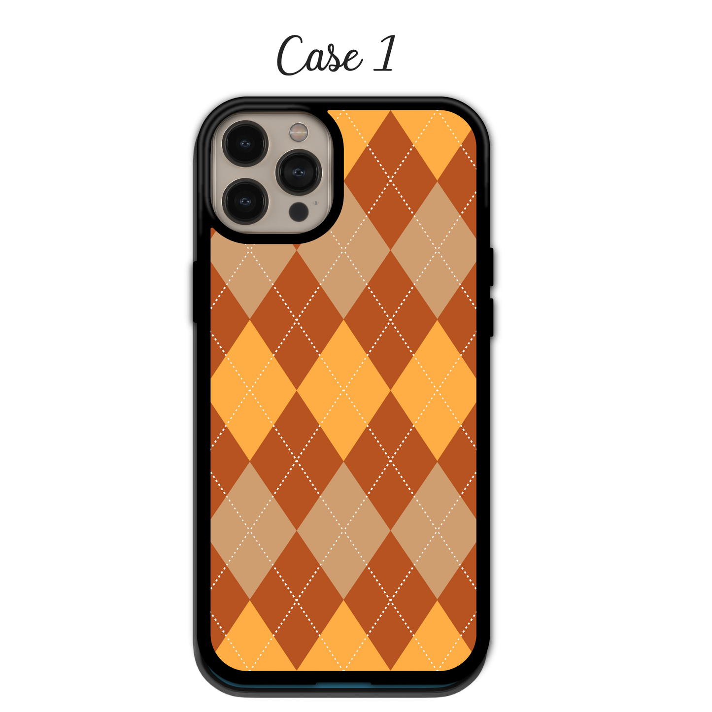 Moody Vintage Argyle | iPhone | Samsung | Huawei | Google Pixel | Xiaomi