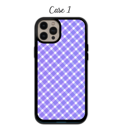 Bright Coral & Purple Lattice | iPhone | Samsung | Huawei | Google Pixel | Xiaomi
