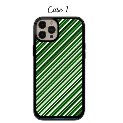 Metallic Shimmer Striped Holiday | iPhone | Samsung | Huawei | Google Pixel | Xiaomi