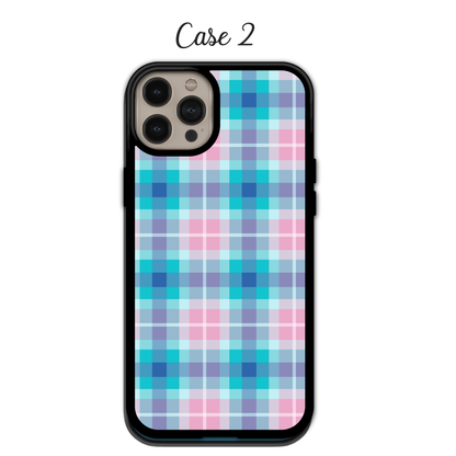 Pastel Madras Grid | iPhone | Samsung | Huawei | Google Pixel | Xiaomi