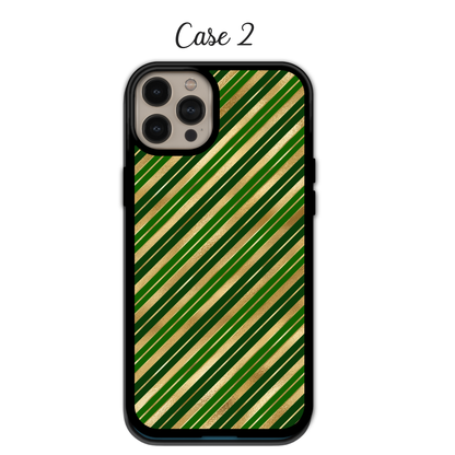 Sparkling Diagonal Stripe Holiday | iPhone | Samsung | Huawei | Google Pixel | Xiaomi