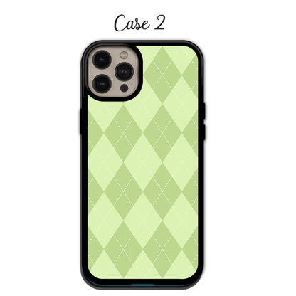 Soft Peach Argyle | iPhone | Samsung | Huawei | Google Pixel | Xiaomi