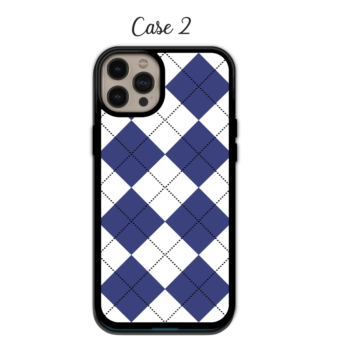 Cool Blue Argyle | iPhone | Samsung | Huawei | Google Pixel | Xiaomi