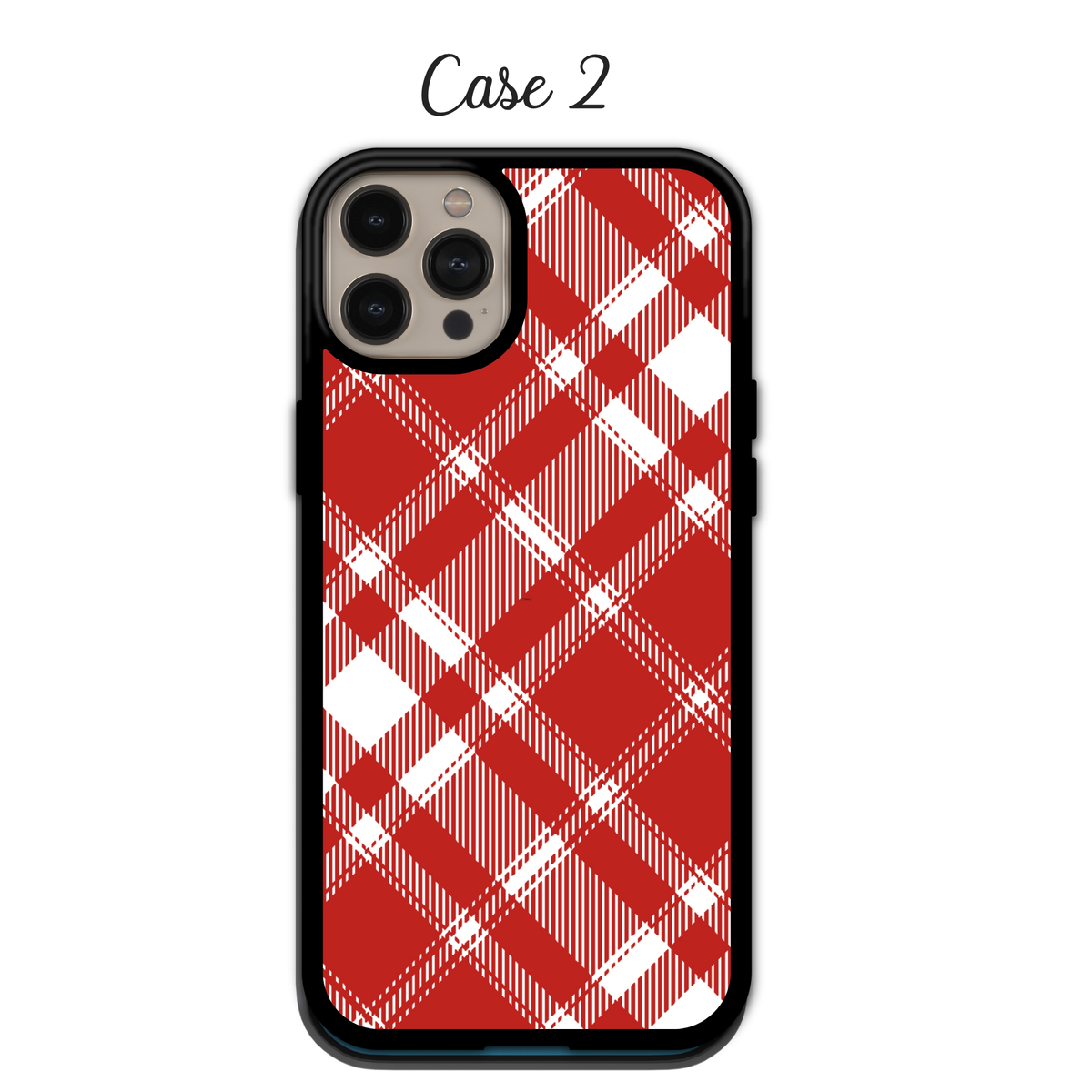 Fiery Orange & Red Plaid | iPhone | Samsung | Huawei | Google Pixel | Xiaomi
