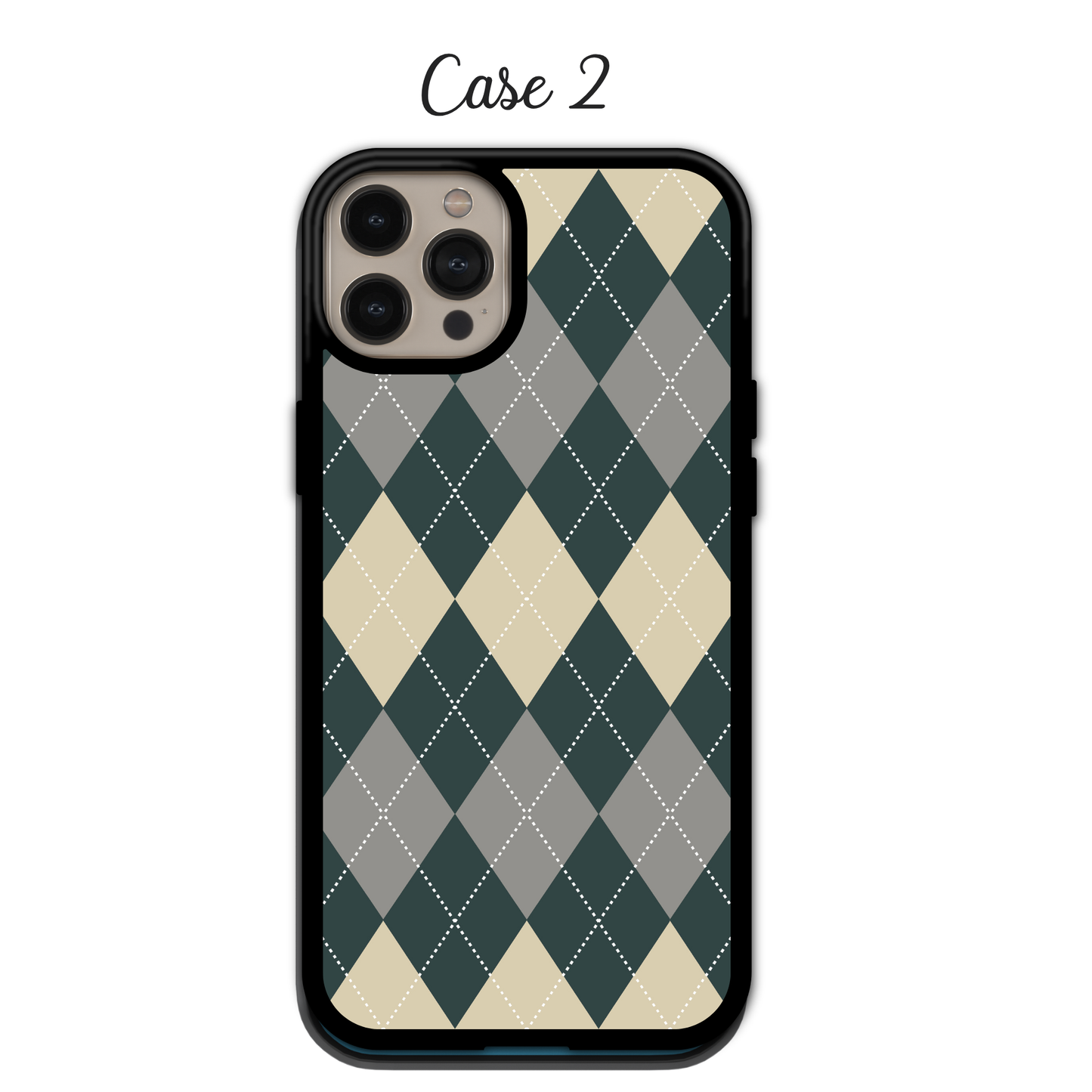 Moody Vintage Argyle | iPhone | Samsung | Huawei | Google Pixel | Xiaomi