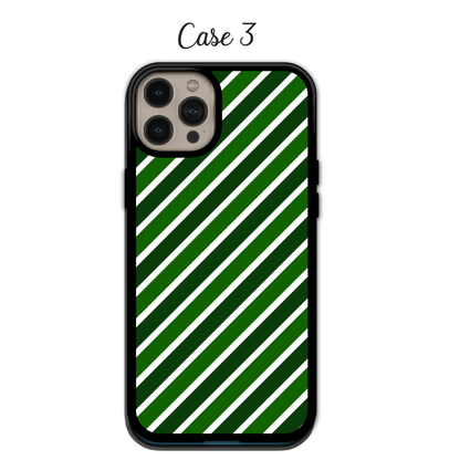 Sparkling Diagonal Stripe Holiday | iPhone | Samsung | Huawei | Google Pixel | Xiaomi
