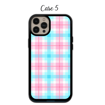 Pastel Madras Grid | iPhone | Samsung | Huawei | Google Pixel | Xiaomi