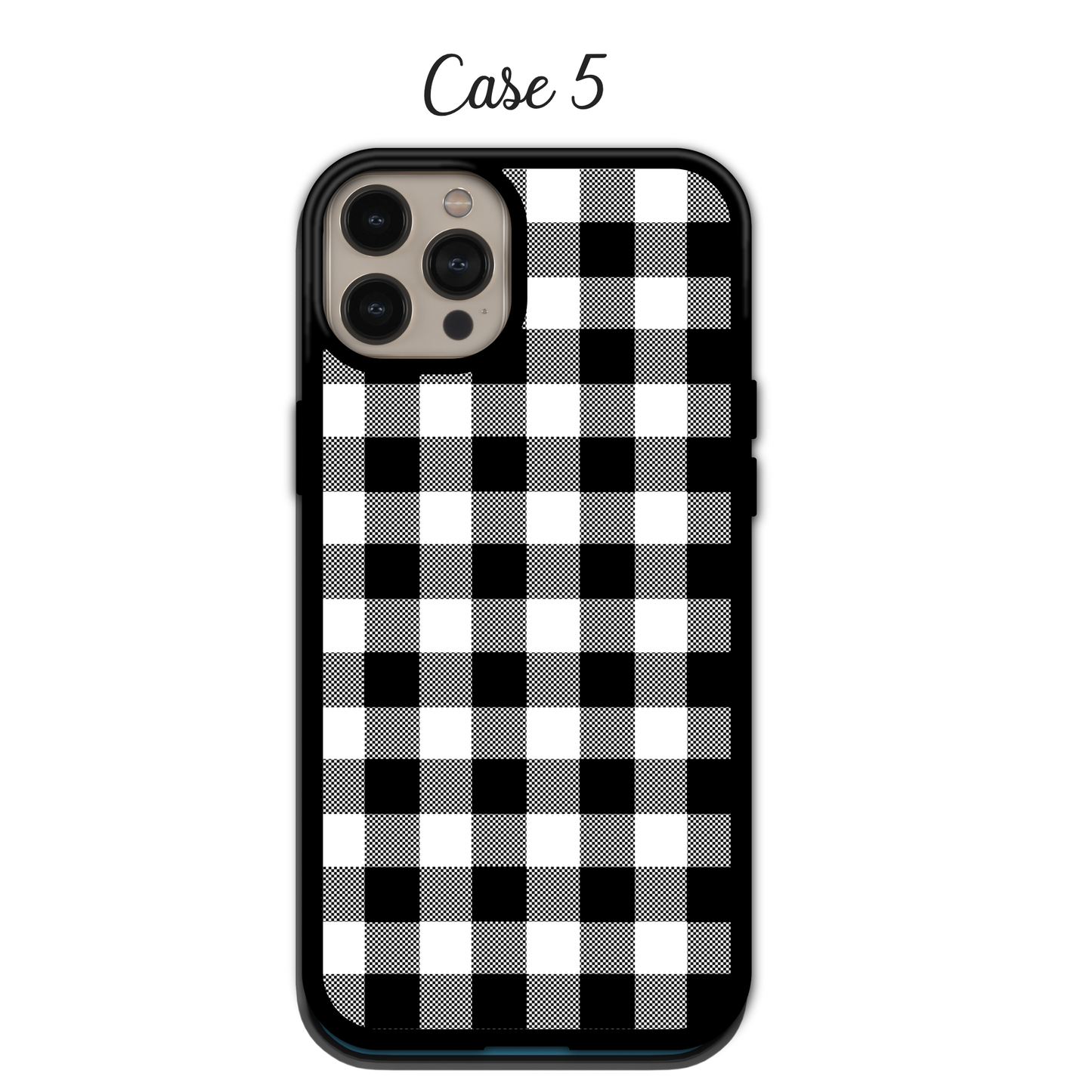 Monochrome Diagonal Plaid | iPhone | Samsung | Huawei | Google Pixel | Xiaomi