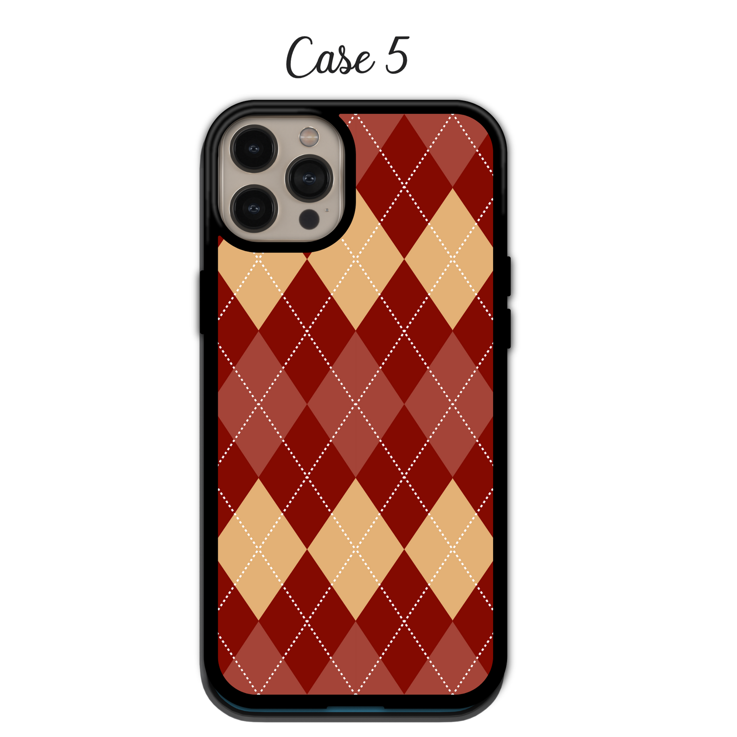 Moody Vintage Argyle | iPhone | Samsung | Huawei | Google Pixel | Xiaomi