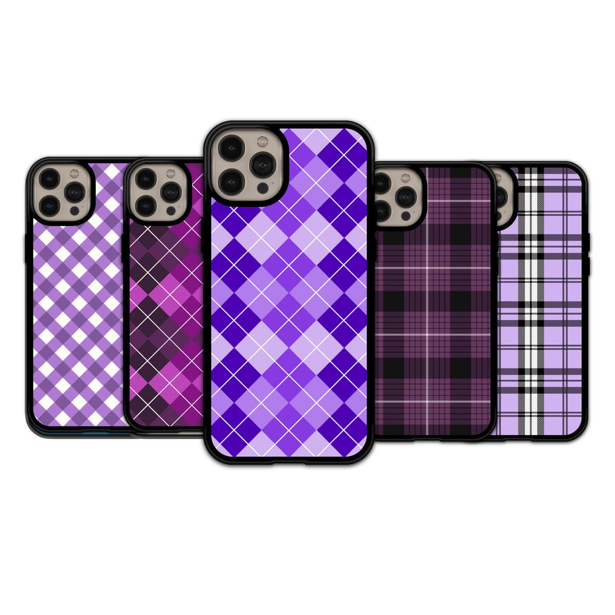 Royal Purple Argyle | iPhone | Samsung | Huawei | Google Pixel | Xiaomi