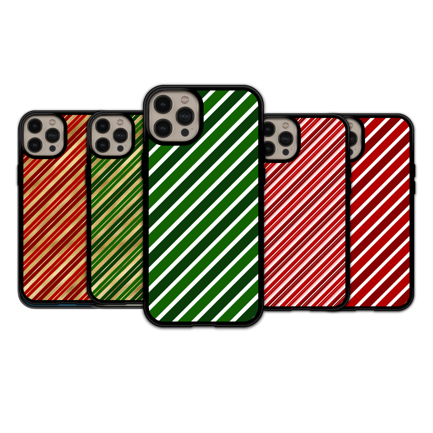 Sparkling Diagonal Stripe Holiday | iPhone | Samsung | Huawei | Google Pixel | Xiaomi