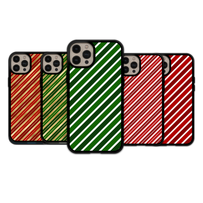Sparkling Diagonal Stripe Holiday | iPhone | Samsung | Huawei | Google Pixel | Xiaomi